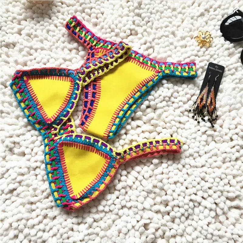 SunSplash Neoprene Bikini Set