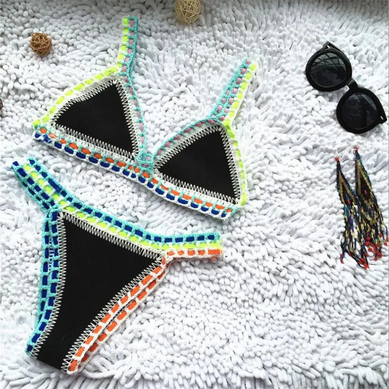 SunSplash Neoprene Bikini Set