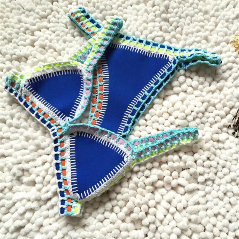 SunSplash Neoprene Bikini Set