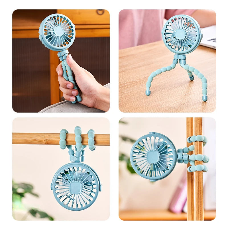 Portable fan for baby Stroller